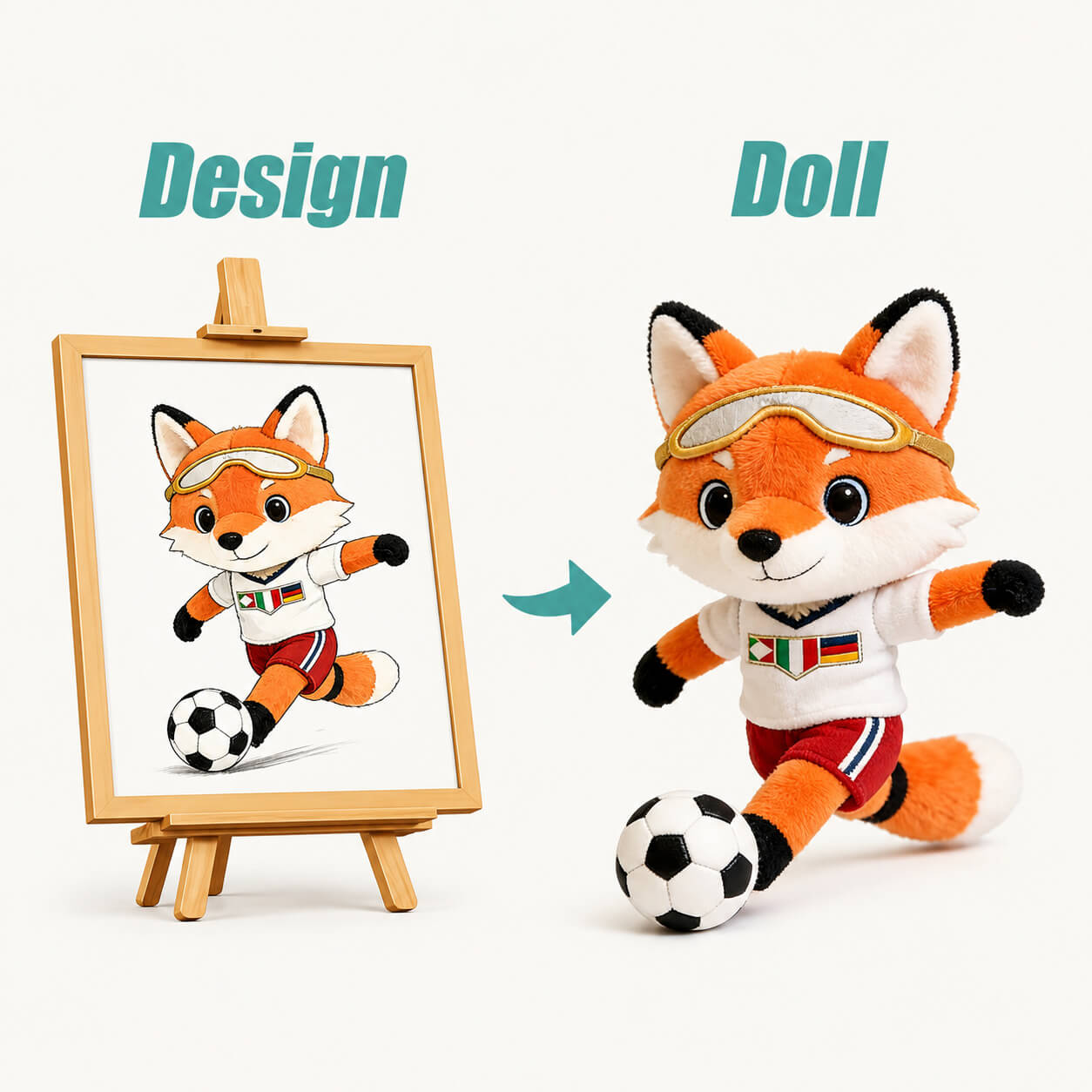 Character plush artwork to sample -- custom IP plush toy development