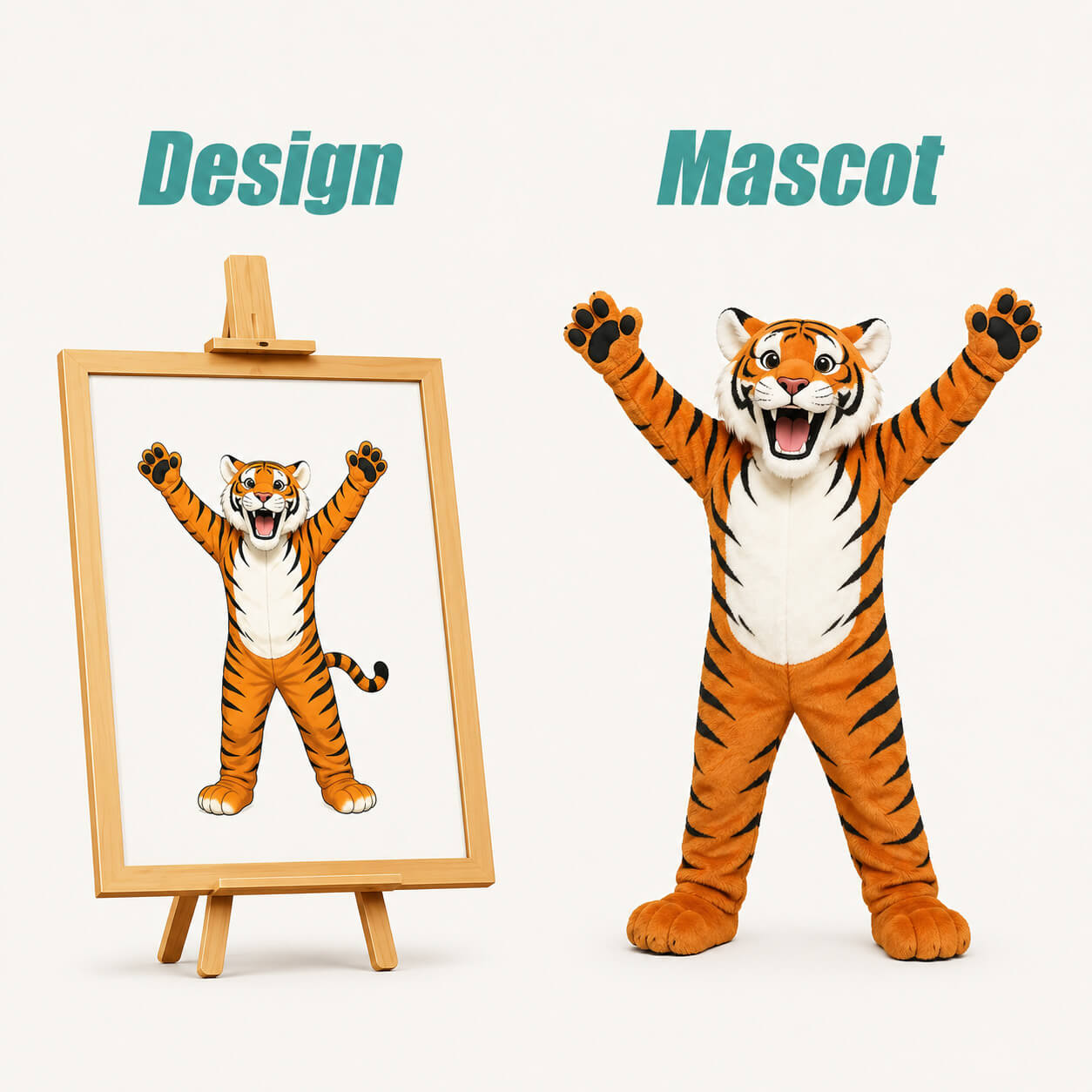 Brand mascot plush artwork to sample -- corporate mascot manufacturing